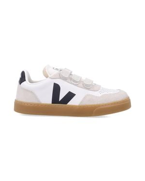 Veja Boy's Low-Top Velcro Sneakers - White