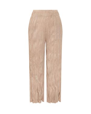 GONGDID DESIGN Classic Straight Leg Pants - Natural