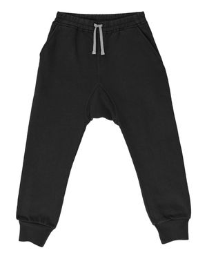 Rick Owens Heavyweight Fleece Drawstring Sweatpants For Boys - Black