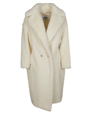 Max Mara Tedgirl Mini Overcoat For - White