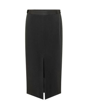 Tom Ford Sculpted Pencil Skirt With Artistic Front Detail - Black