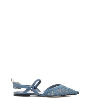 Fendi Narrow Sporty Wrap Sandals For - Blue