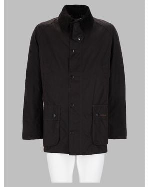 Barbour Waxed Cotton Sports Jacket - Black