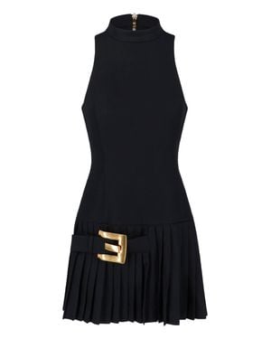 Balmain 100% Virgin Wool Dress - Black
