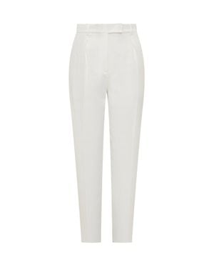 Max Mara Elegant Trouser Pants - White