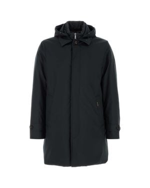 Moorer Classic Trench Coat - Black