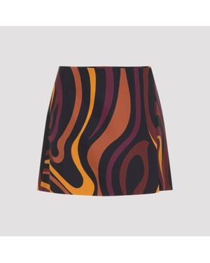 PUCCI Bordeaux Mini Skirt - Blue