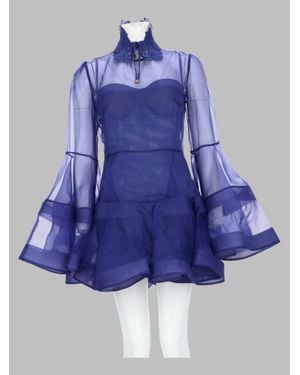 Zimmermann Silk Mini Dress - Blue
