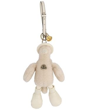Moncler Mini Monduck Keychain - Natural
