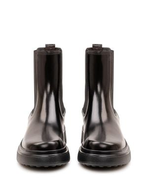 Tod's Trench-Inspired Ankle Boots - Black