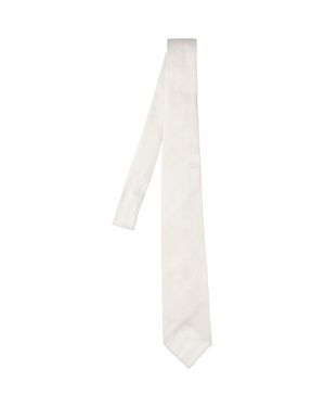 Cesare Attolini Silk Necktie - White