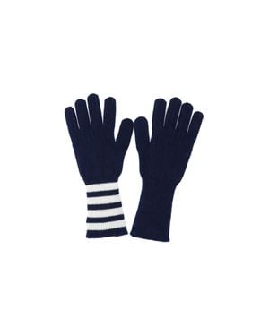 Thom Browne 100% Cashmere Gloves - Blue