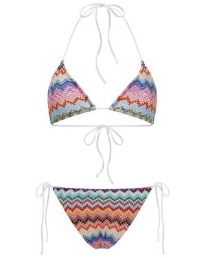 Missoni Vibrant Mini Swim Dress - White