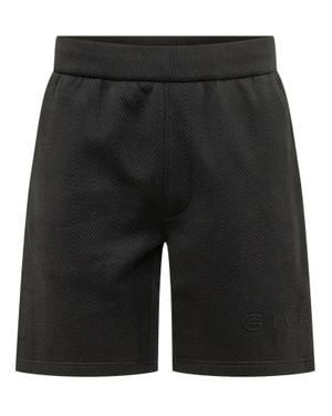 Givenchy Quilted Logo Shorts - Black
