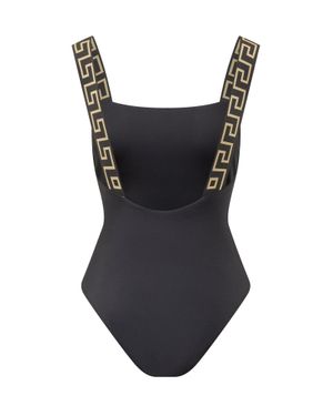 Versace Stylish One-Piece Swimsuit - Black