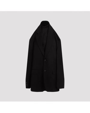 Balenciaga Suspended Tailored Dress - Black