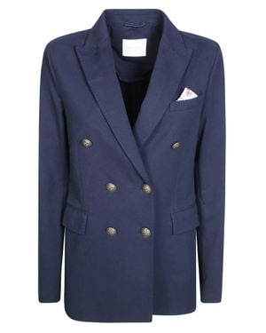 Circolo 1901 Slim Sweatshirt Jacket - Blue