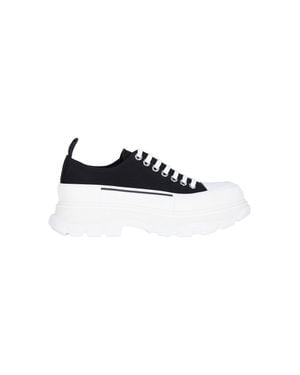 McQueen Cotton Upper Sneakers - Black