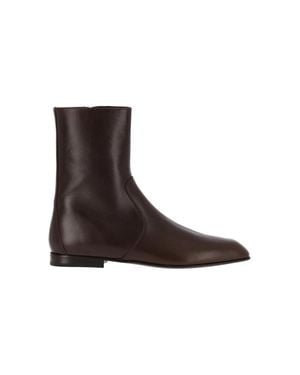 KHAITE 100% Calf Leather Knee-High Boots - Brown