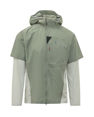 Klättermusen Front Zip Jacket With Hood - Green