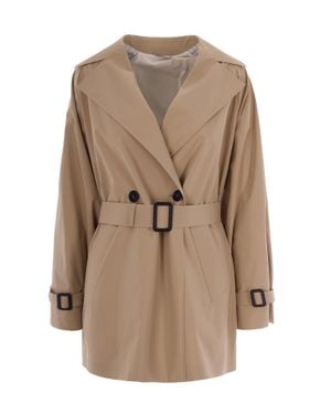 Max Mara Lightweight Mini Coat For - Natural