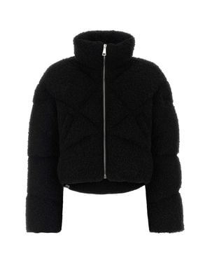 Khrisjoy Textured High Collar Jacket - Black