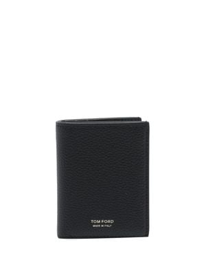 Tom Ford Calf Leather Wallet For - Black