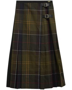 Barbour Wool-Blend Utility Skirt - Black
