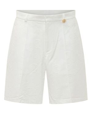 CASABLANCA Motif Monogram Shorts - White