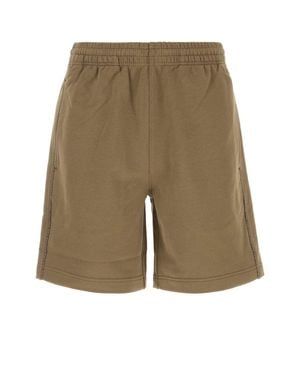 Burberry Khaki Cotton Bermuda Shorts For - Green