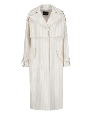 Dondup Wool Blend Jacket With Stretch - White