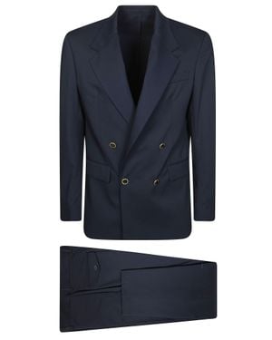 MARSĒM Peak Lapels Specchio New Slim Suit - Blue