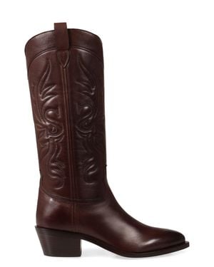 Sartore Western Style Boots - Brown