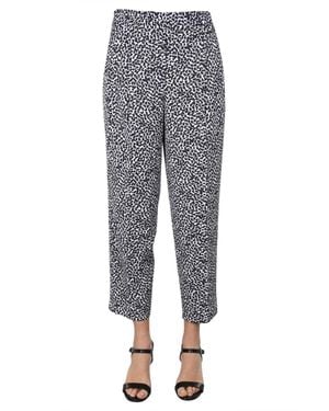 MICHAEL Michael Kors Straight Fit Pants With Belt - Gray