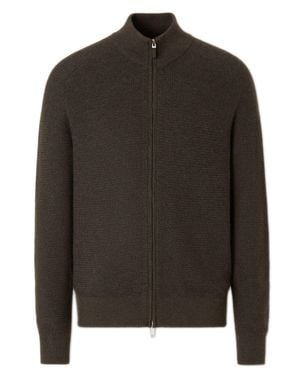 ZEGNA Full Zip Cardigan - Black