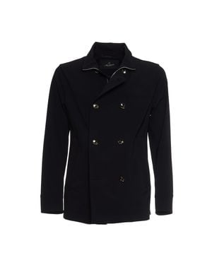 Montecore Stretch Double-Breasted Jacket - Black