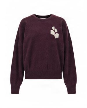 Isabel Marant Graphic Oversized Sweatshirt - Purple