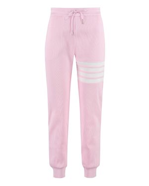 Thom Browne Cotton Piqué Pants - Pink