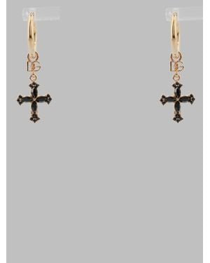 Dolce & Gabbana Sculptural Steel, Brass & Glass Necklace For - Metallic