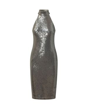 Ralph Lauren Woven Column Dress - Gray