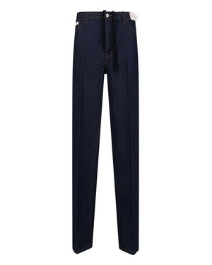 Setchu Belted Straight-Leg Jeans - Blue