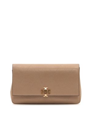 Tory Burch Chain Wallet 100% Cow Leather - Brown