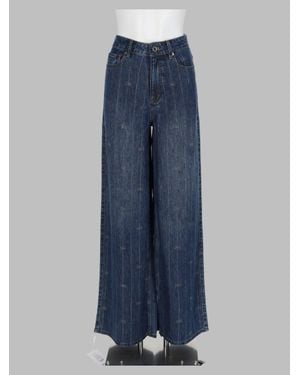 Self-Portrait 100% Lyocell Denim Jeans - Blue