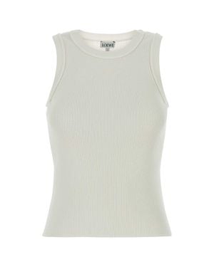 Loewe Viscose Blend Mini Tank Top - White