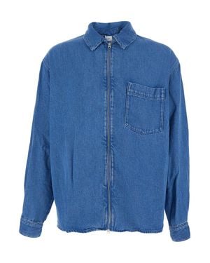 Won Hundred Shirt Zayne Denim Zip - Blue