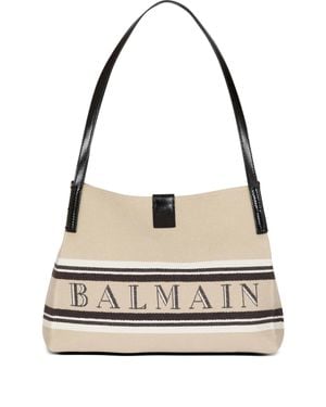 Balmain Small Release Shopper Bag - Natural