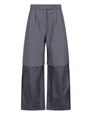 VAQUERA Layered Wide-Leg Pants - Blue
