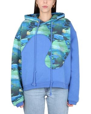 ERL Sweatshirt With Print - Blue