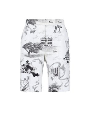 Thom Browne Lightweight Cotton Pants For - White