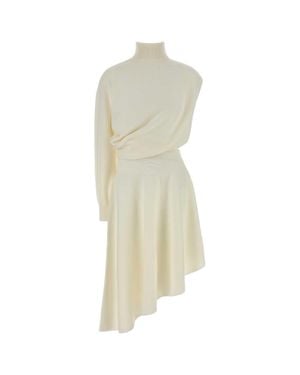 Alaïa Alaia Ivory Wool Dress - White